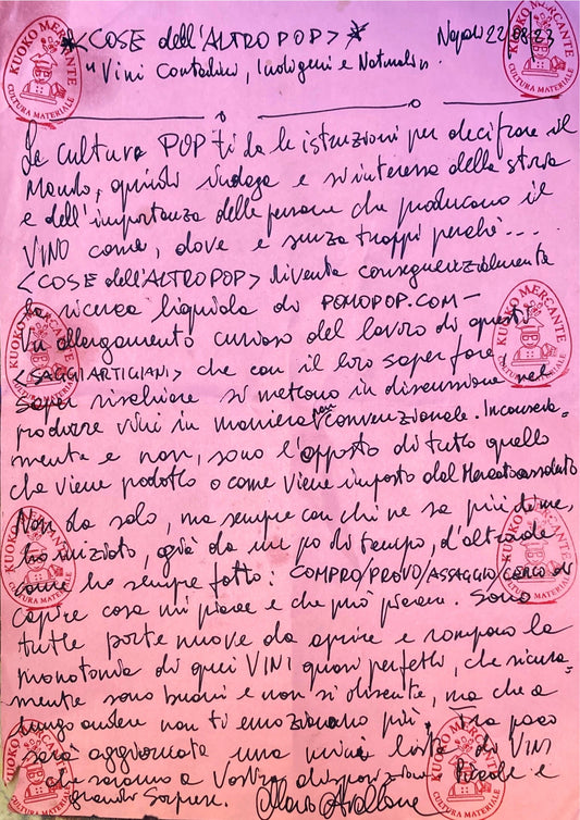 Vini Contadini, Indigeni e Naturali