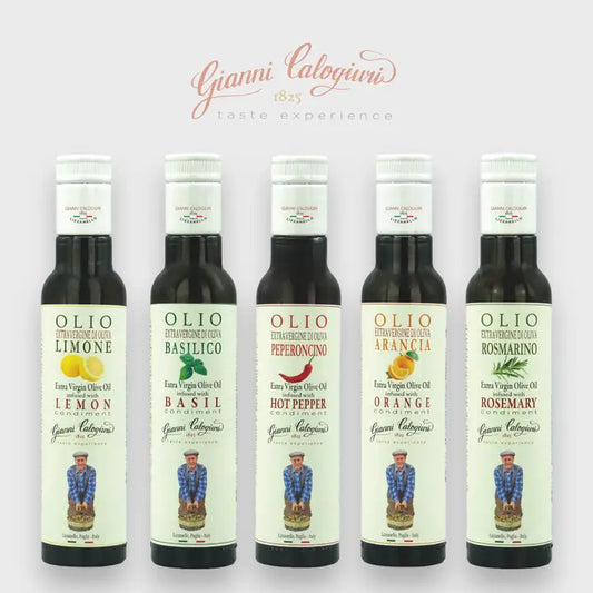 Olio Extravergine di oliva aromatizzato- 100ml - Gianni Calogiuri Azienda Agricola