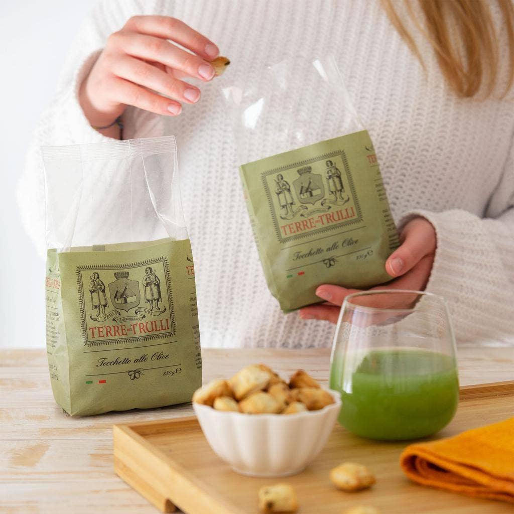 Tocchetto alle Olive Pugliesi - Terre dei Trulli - 250g - Snack Made in Italy - Drugstore Napoli