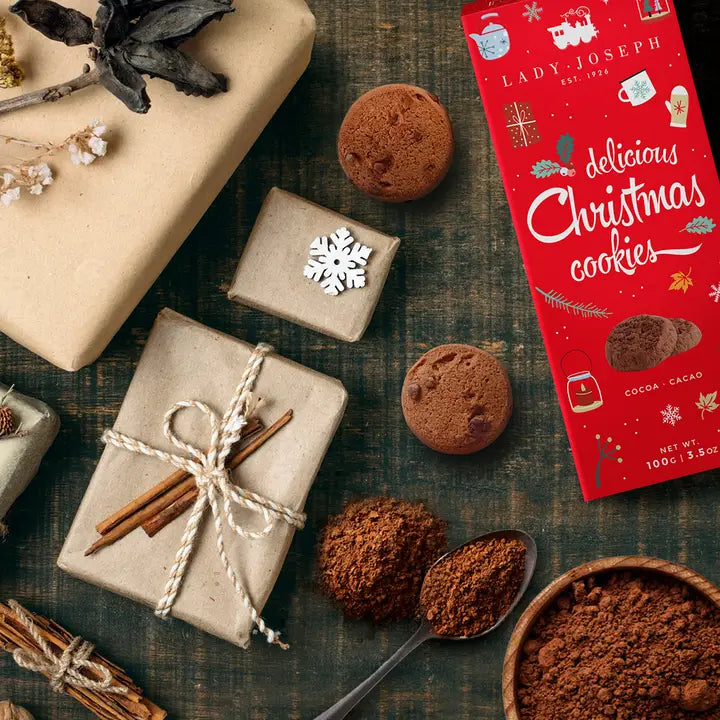 Biscotti vegani al cioccolato Christmas Edition - 100g