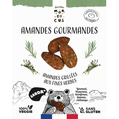 Amandes grillées aux fines herbes