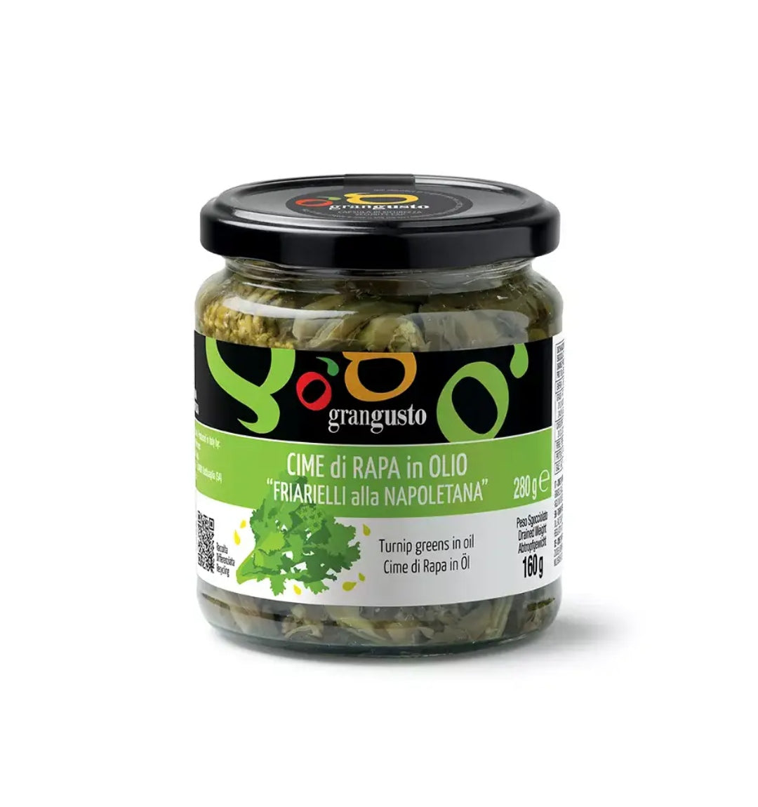 cime di rapa in olio. friarielli alla napoletana
