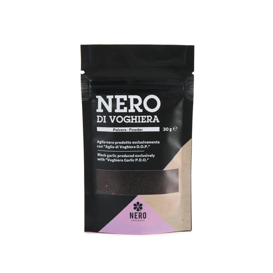 Aglio Nero di Voghiera in Polvere - NERO FERMENTATO - 30 gr - Drugstore Napoli