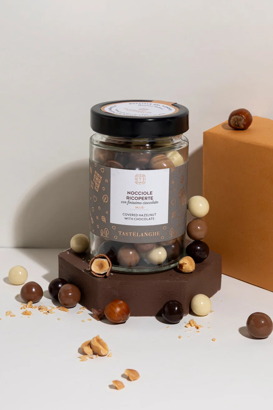 Nocciola Piemonte IGP Tostata Ricoperta al Cioccolato - Tastëlanghe - 200g