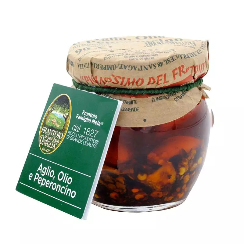 Aglio Olio e Peperoncino 90g - Frantoio di Sant’Agata d’Oneglia - Drugstore Napoli