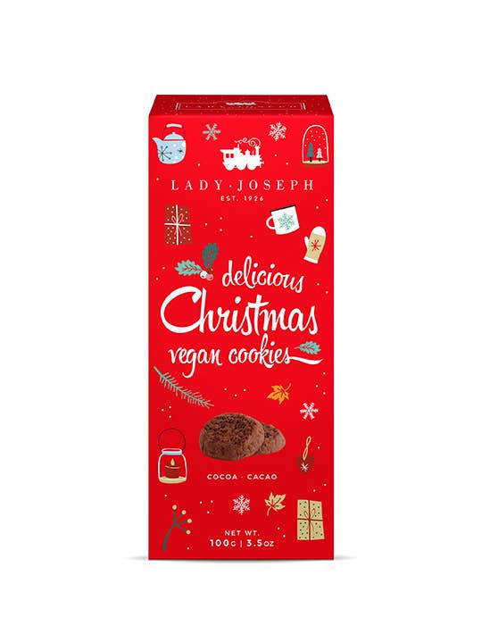 Biscotti vegani al cioccolato Christmas Edition - 100g