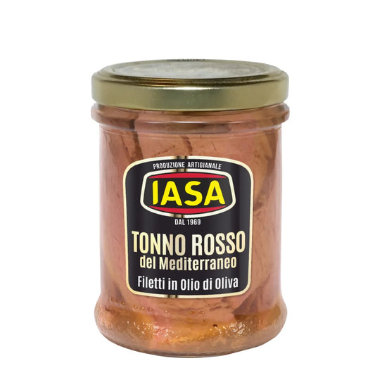 Filetti di Tonno Rosso del Mediterraneo in Olio d’Oliva – Iasa 200 g - Drugstore Napoli