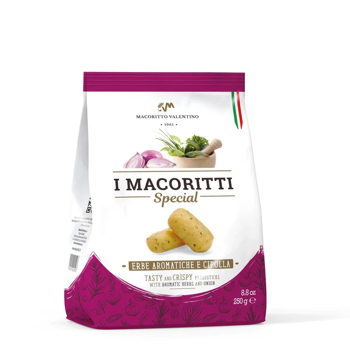 Macoritti mit aromatischen Kräutern und Zwiebeln MACORITTO VALENTINO