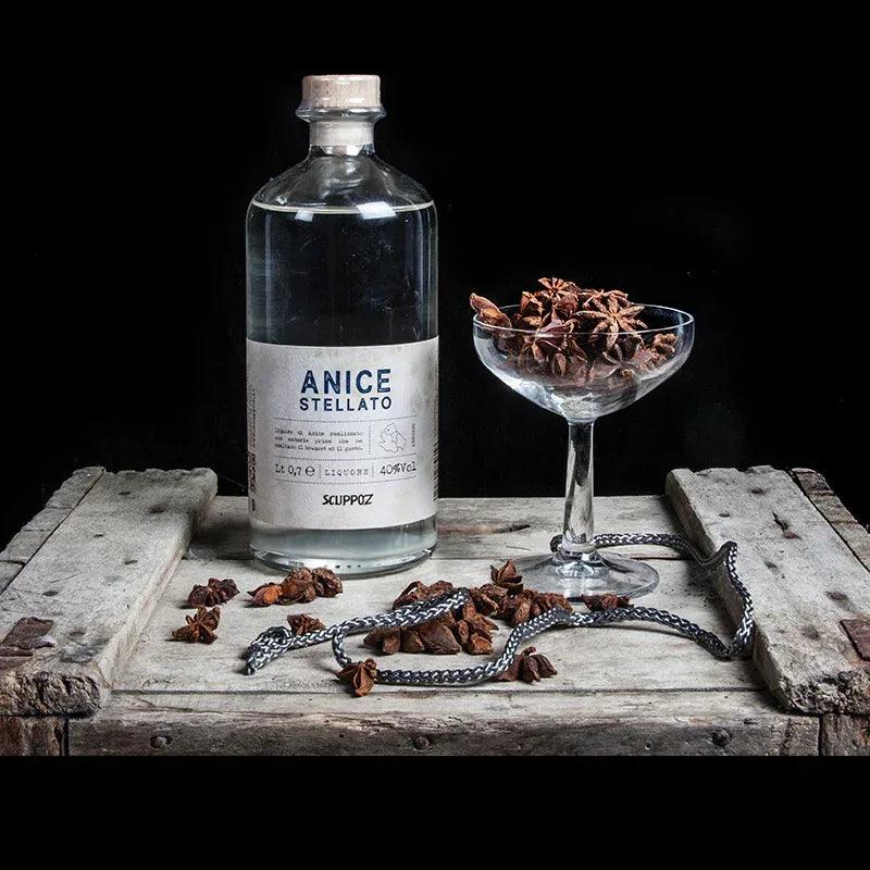 Anice Stellato 70cl - Liquore di Anice - 40% vol - Scuppoz - Drugstore Napoli