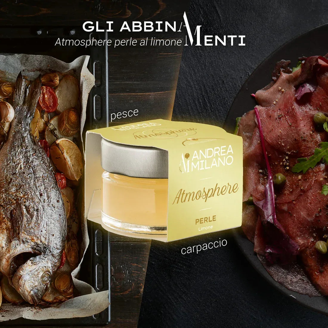 Atmosphere - Perle di Aceto al Limone - 50g - Andrea Milano - Drugstore Napoli