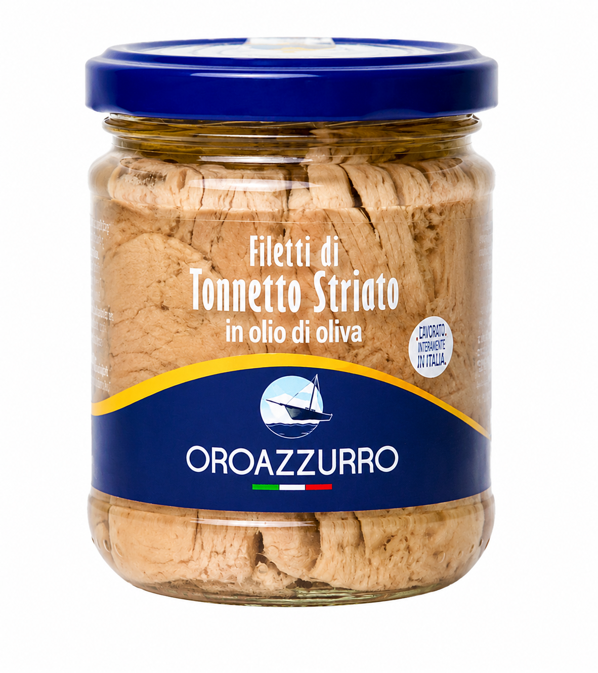 Filetti di Tonnetto Striato in Olio di Oliva 195g - Oro Azzurro