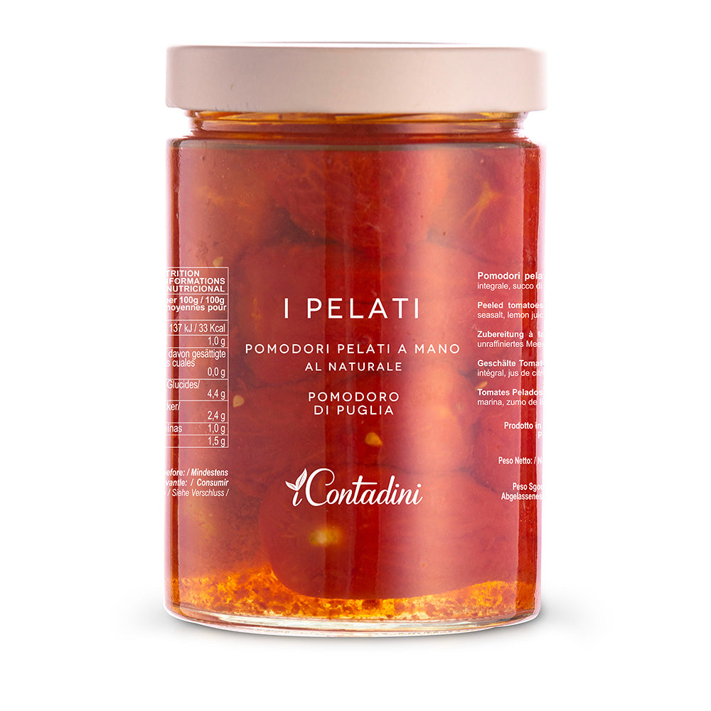 I Pelati - Pomodori Lunghi al Naturale - I Contadini - 550 g - Drugstore Napoli