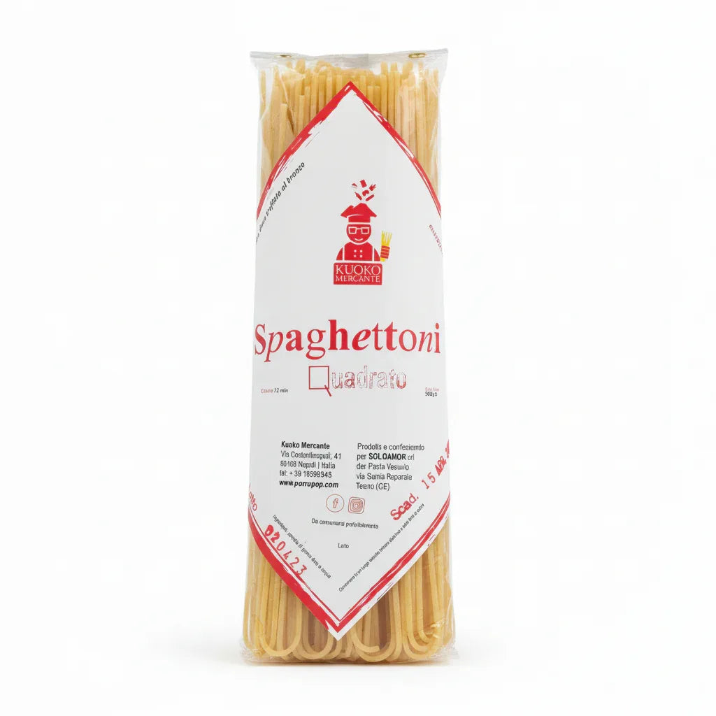 Spaghettone quadrato 500g - Pasta Lunga Napoletana - Kuoko Mercante - Drugstore Napoli