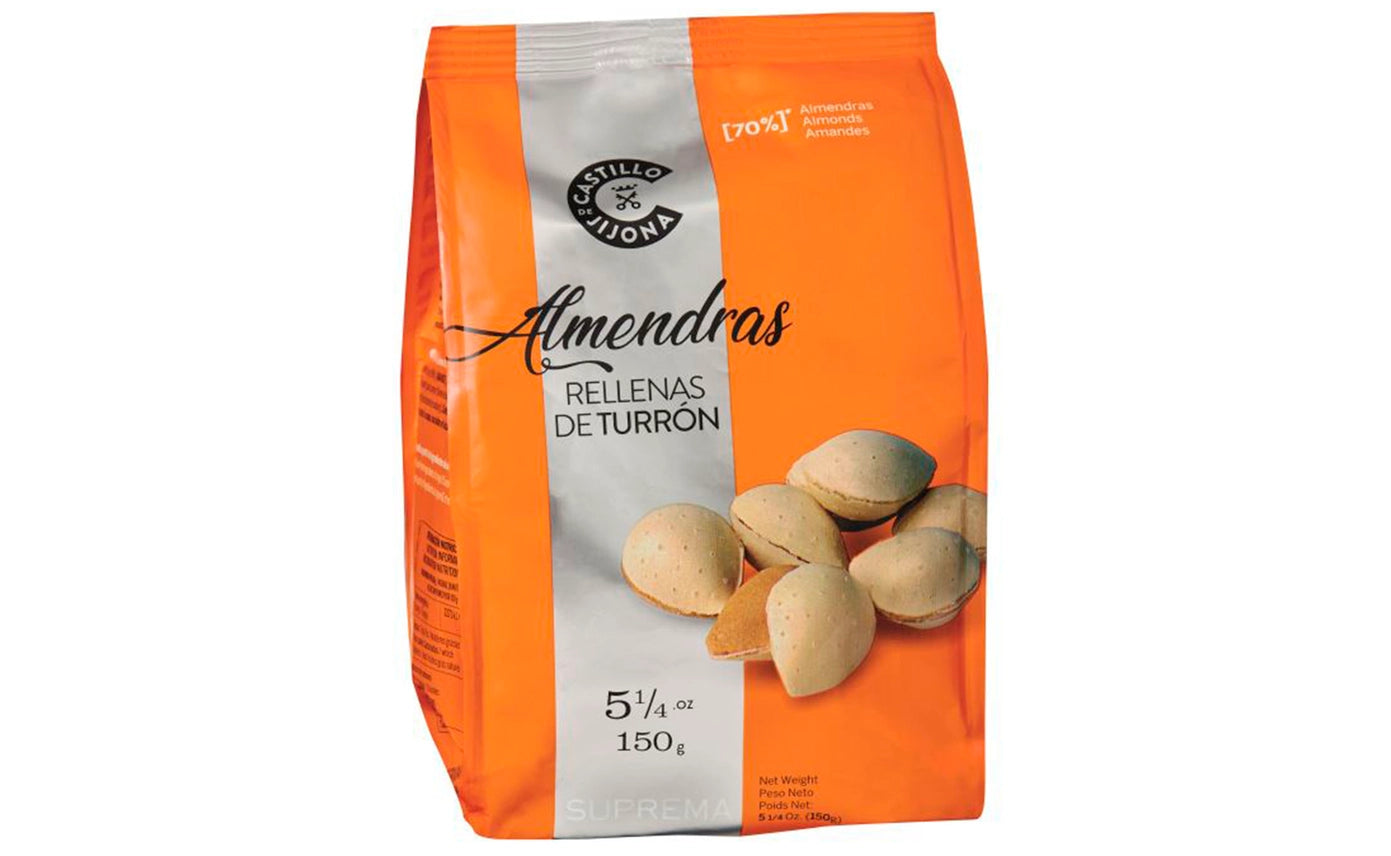 Mandorle ripiene di torrone - 150g