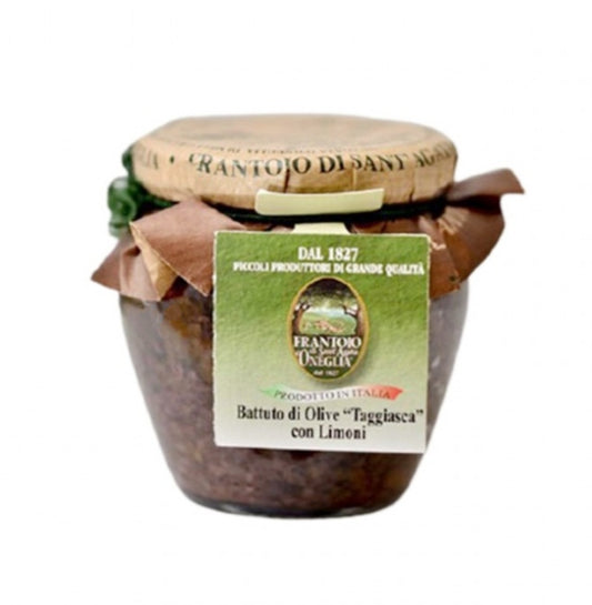 Olive Taggiasche - Battuto Olive e Limoni - Frantoio di Sant'Agato d'Oneglia - 180 gr - Drugstore Napoli