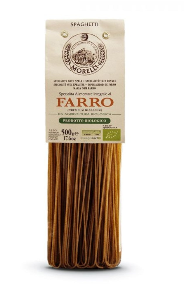 Spaghetti al farro integrale BIO – 500gr – Pastificio Morelli - Drugstore Napoli