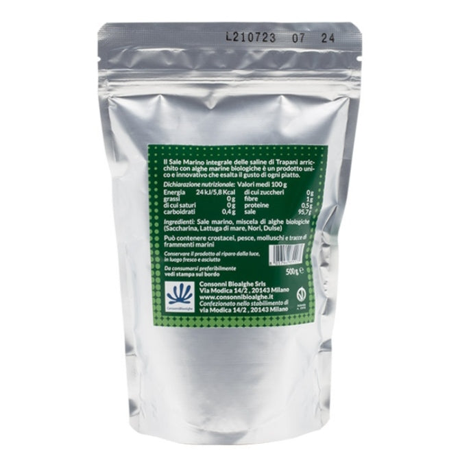 Sale Supremo - Sale marino integrale alle Alghe Biologiche - Consonni Bioalghe - 500g