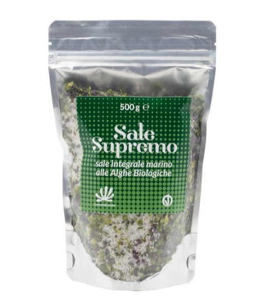 Sale Supremo - Sale marino integrale alle Alghe Biologiche - Consonni Bioalghe - 500g - Drugstore Napoli