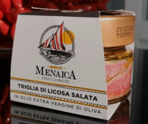 Triglia di Licosa salata in olio EVO 120 gr