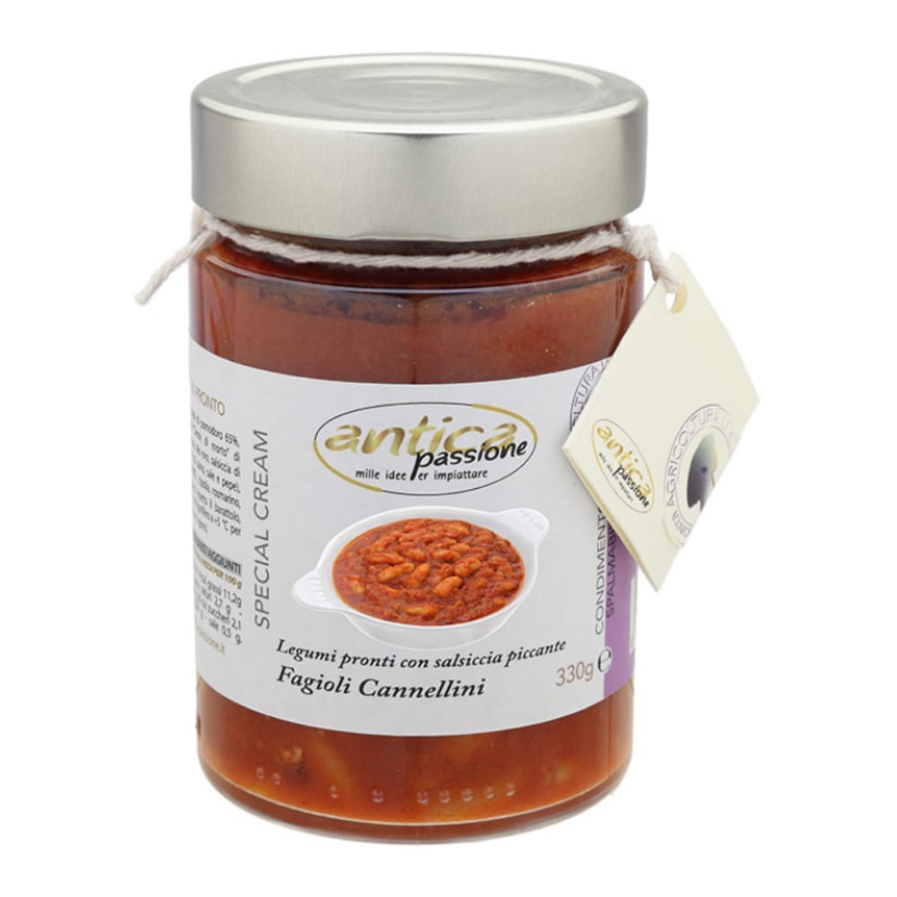 Fagioli Cannellini con Salsiccia e Peperoncino 330 gr - Antica Passione - Drugstore Napoli