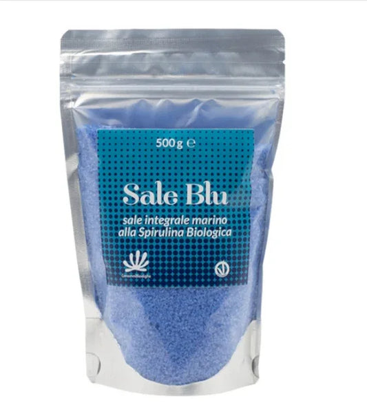 Sale Blu - Sale Integrale Marino alla Spirulina - Sale Supremo - Consonni Bioalghe - Drugstore Napoli