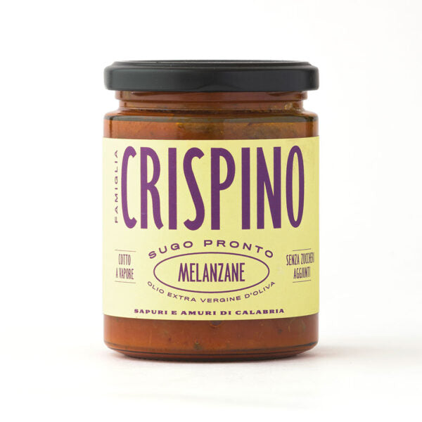 Salsa de Berenjena Preparada - Crispino - SALSA VEGANA PREPARADA - 270g/314ml -