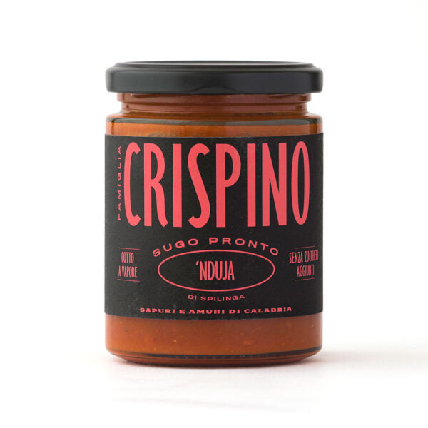 Salsa Nduja Lista para Usar Crispino - SALSA LISTA PARA USAR - 270 g/314 ml