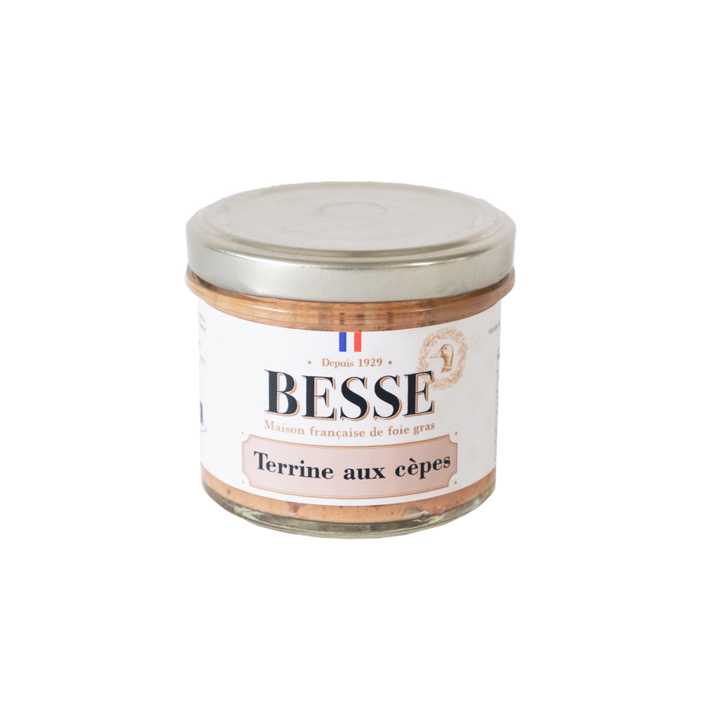 Terrine aux cèpes 10% foie gras 100g