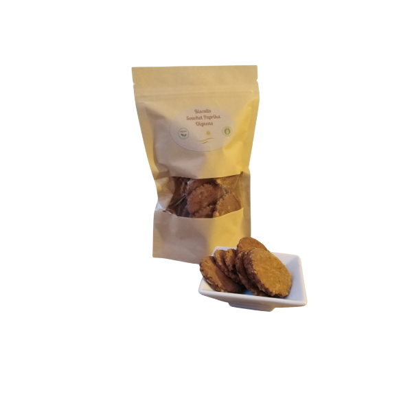 Galletas de cebolla y pimentón, sin gluten, veganas, 90 g