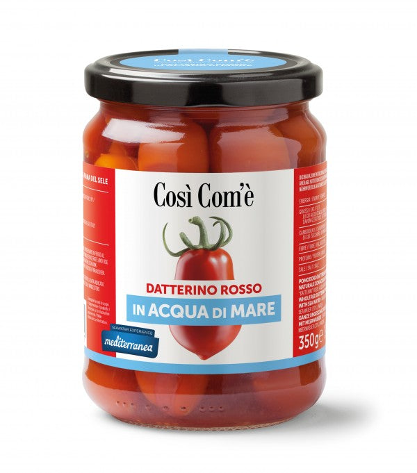 Datterino Rosso in Acqua di Mare 350 gr. Così Com'è - Finagricola