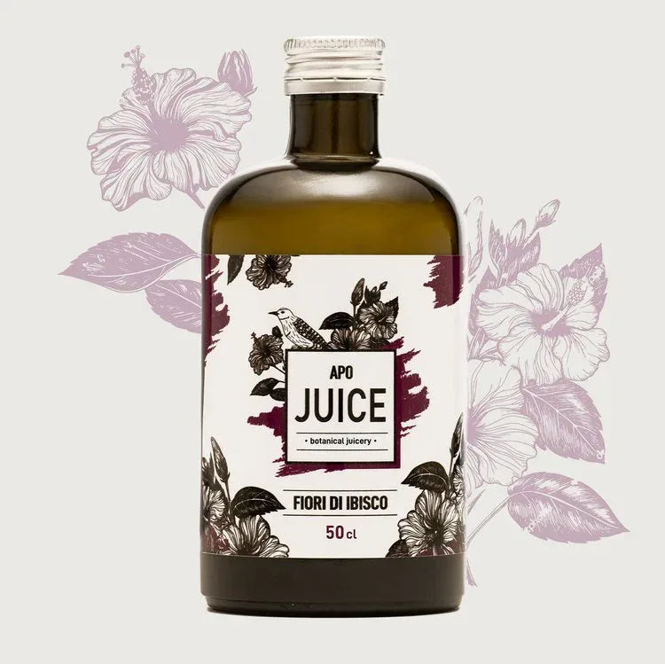 APO JUICE - HIBISCUS FLOWERS - Aperitivo Analcolico - 0,5 cl - Drugstore Napoli