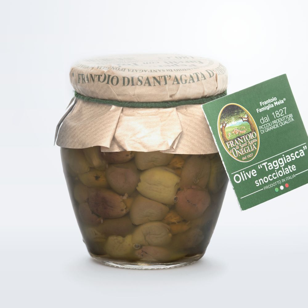 Olive Taggiasca snocciolate in olio Extra Vergine di Oliva 180 gr - 2700gr - Drugstore Napoli
