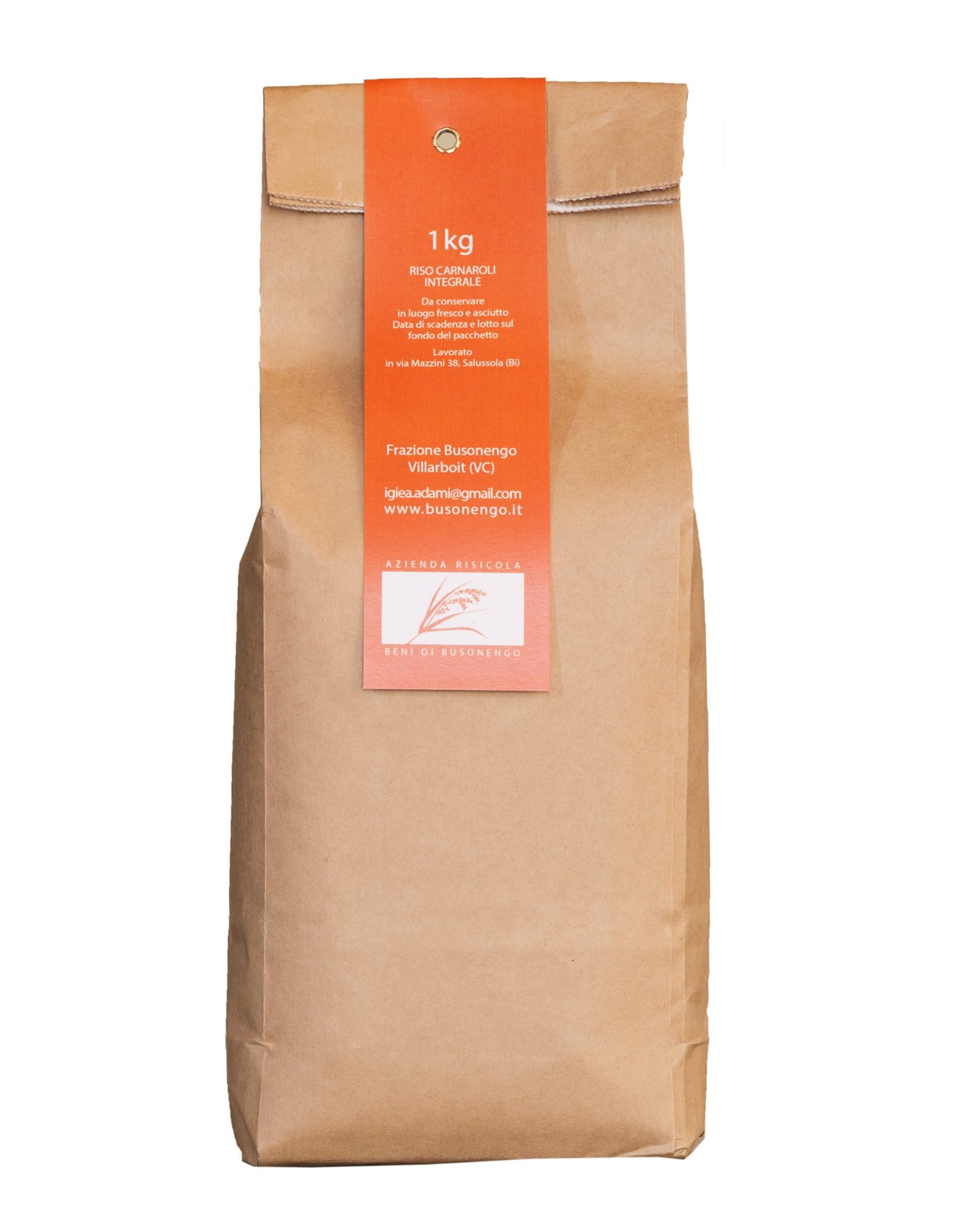 Riso Carnaroli Integrale di Busonengo - 1kg - Drugstore Napoli