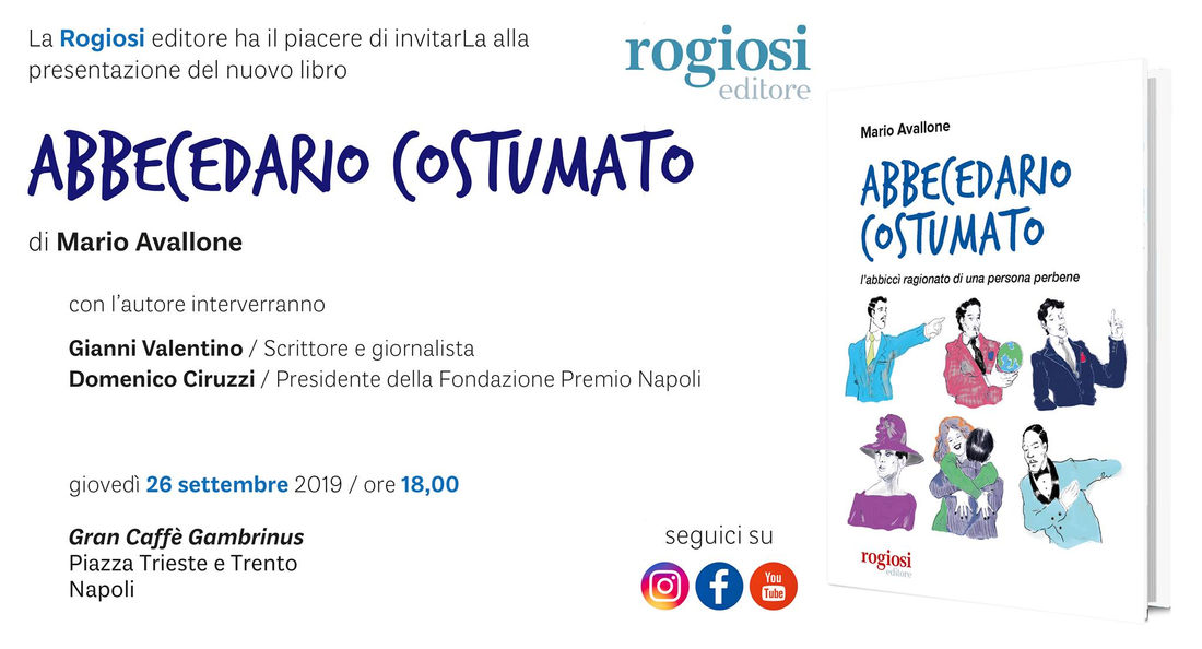 Abbecedario Costumato - La Presentazione al Gambrinus di Napoli