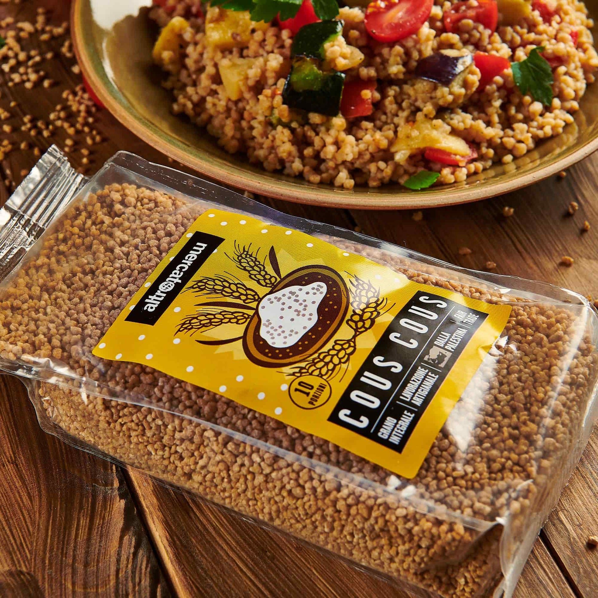 Cous cous integrale - Palestinese. 500g - Drugstore Napoli