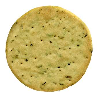 Maxi Cracker con basilico e olio d'oliva (snack, cracker)