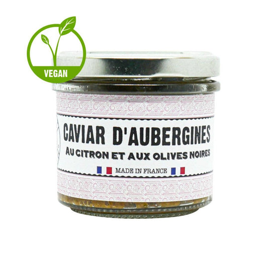 Caviale di melanzane con limone e olive nere Vegano - La cerise sur l'apéro - 90g