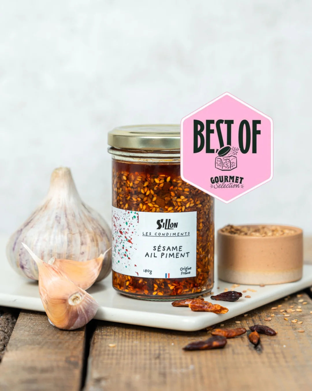 Condimento Aglio, Sesamo e Peperoncino | Sillon | 180g