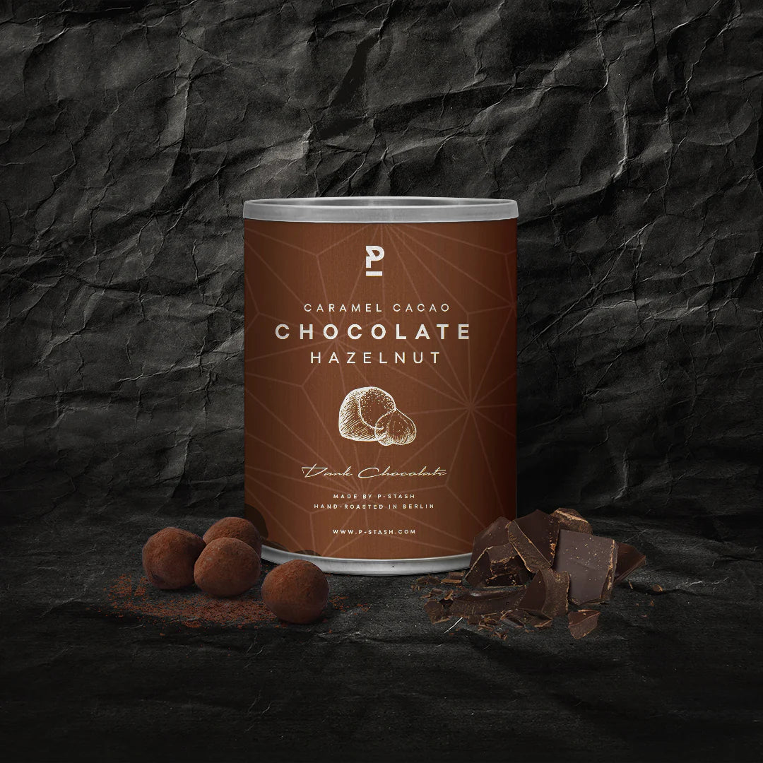 Nocciola - Cioccolato Fondente con Caramello e Cacao - 60g - P-Stash