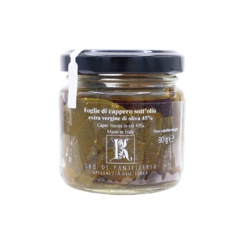 Foglie di Cappero di Pantelleria in olio EVO - 90g - Oro di Pantelleria