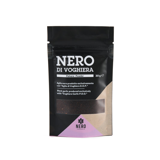Aglio Nero di Voghiera in Polvere - NERO FERMENTATO - 30 gr