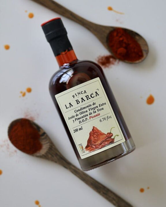 Olio Extravergine di Oliva e Paprika Piccante La Vera D.O.P. - Finca la Barca - 200 ml