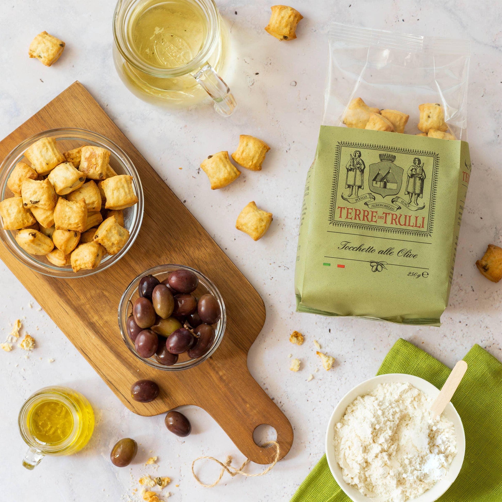 Tocchetto alle Olive Pugliesi - Terre dei Trulli - 250g - Snack Made in Italy - Drugstore Napoli