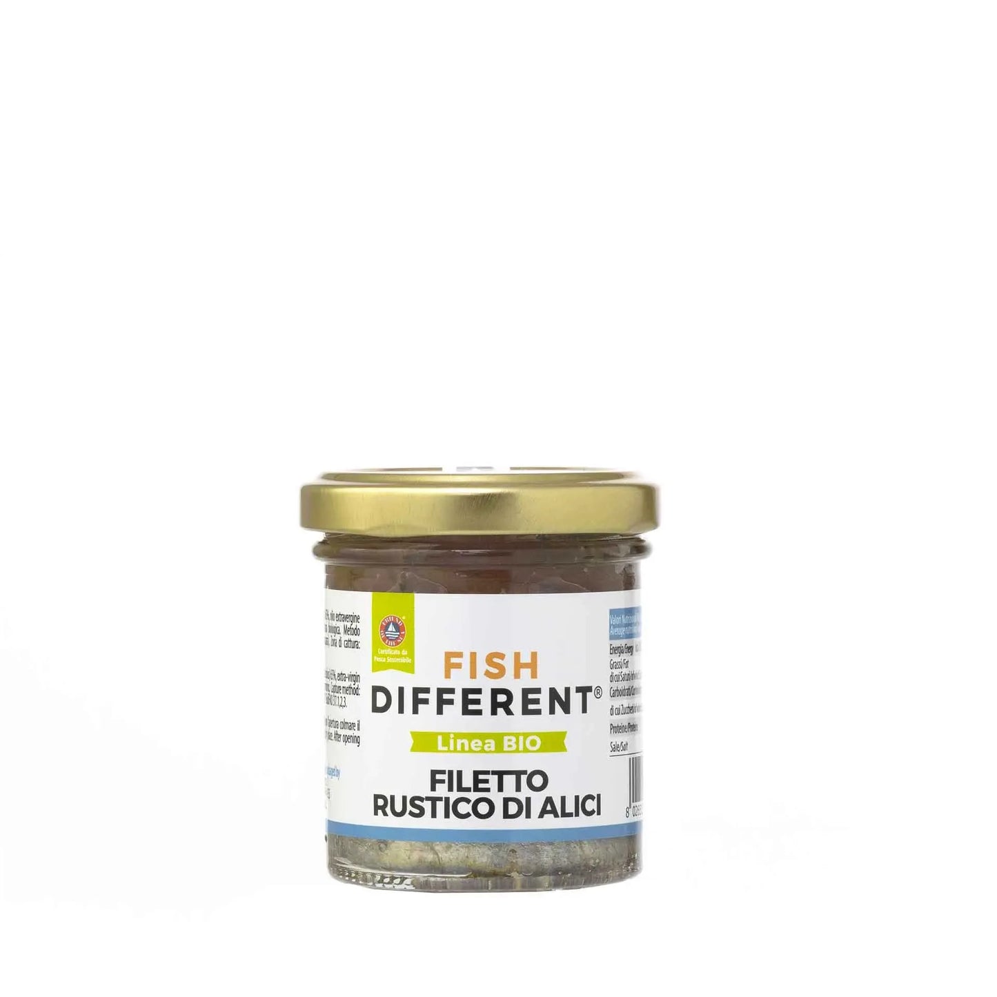 Fieltti Rustici di Alici Bio - 100g - Fish Different - Drugstore Napoli