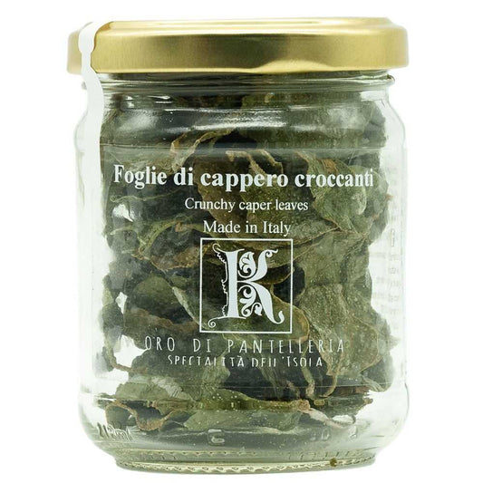 foglie croccanti cappero pantelleria