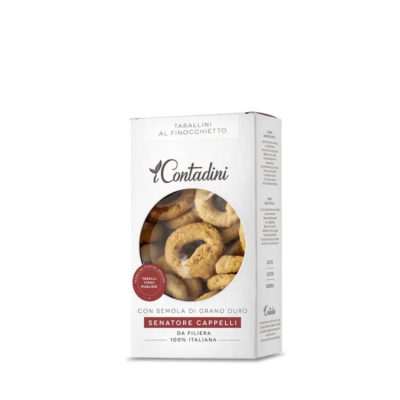 Tarallini al finocchietto con semola Senatore Cappelli e germe di grano - 250g I Contadini
