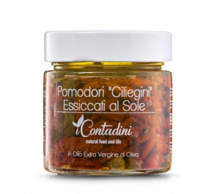 Pomodori “Ciliegino” essiccati al sole (In olio EVO) 230 gr - I Contadini - Drugstore Napoli