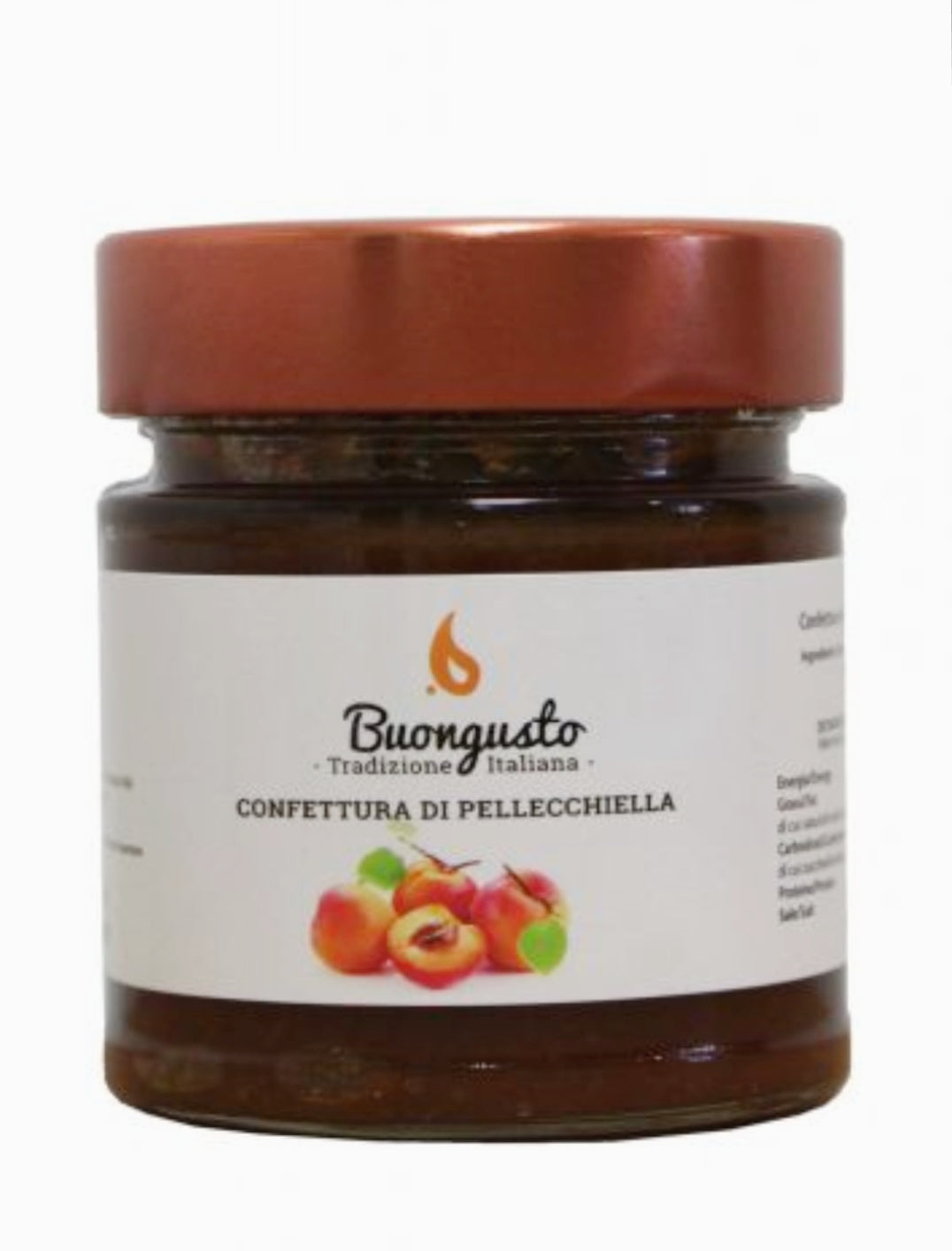 Confettura di albicocca pellecchiella - 250 gr - Buongusto - Drugstore Napoli