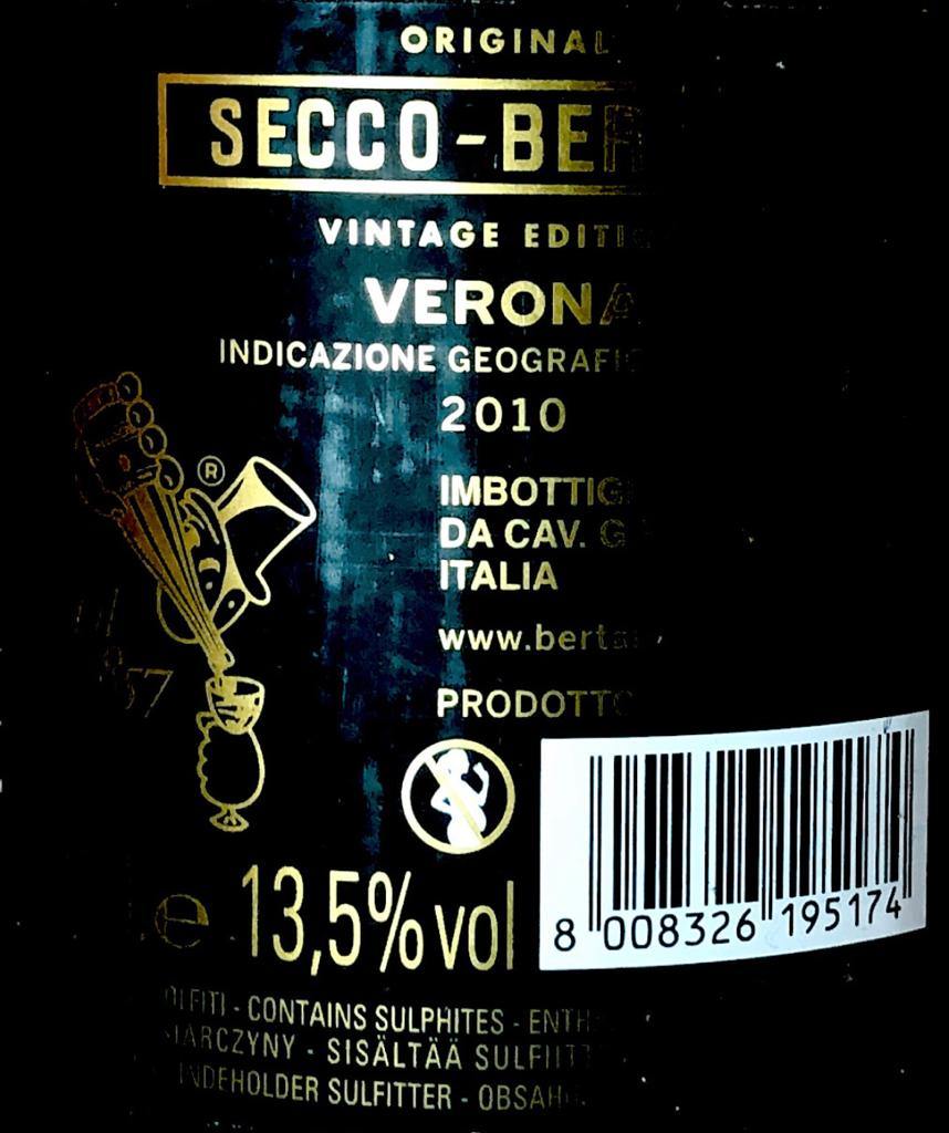 Vino Rosso - Secco bertani 2010 Vintage edition - 1500ml. 13.5% vol. - Drugstore Napoli