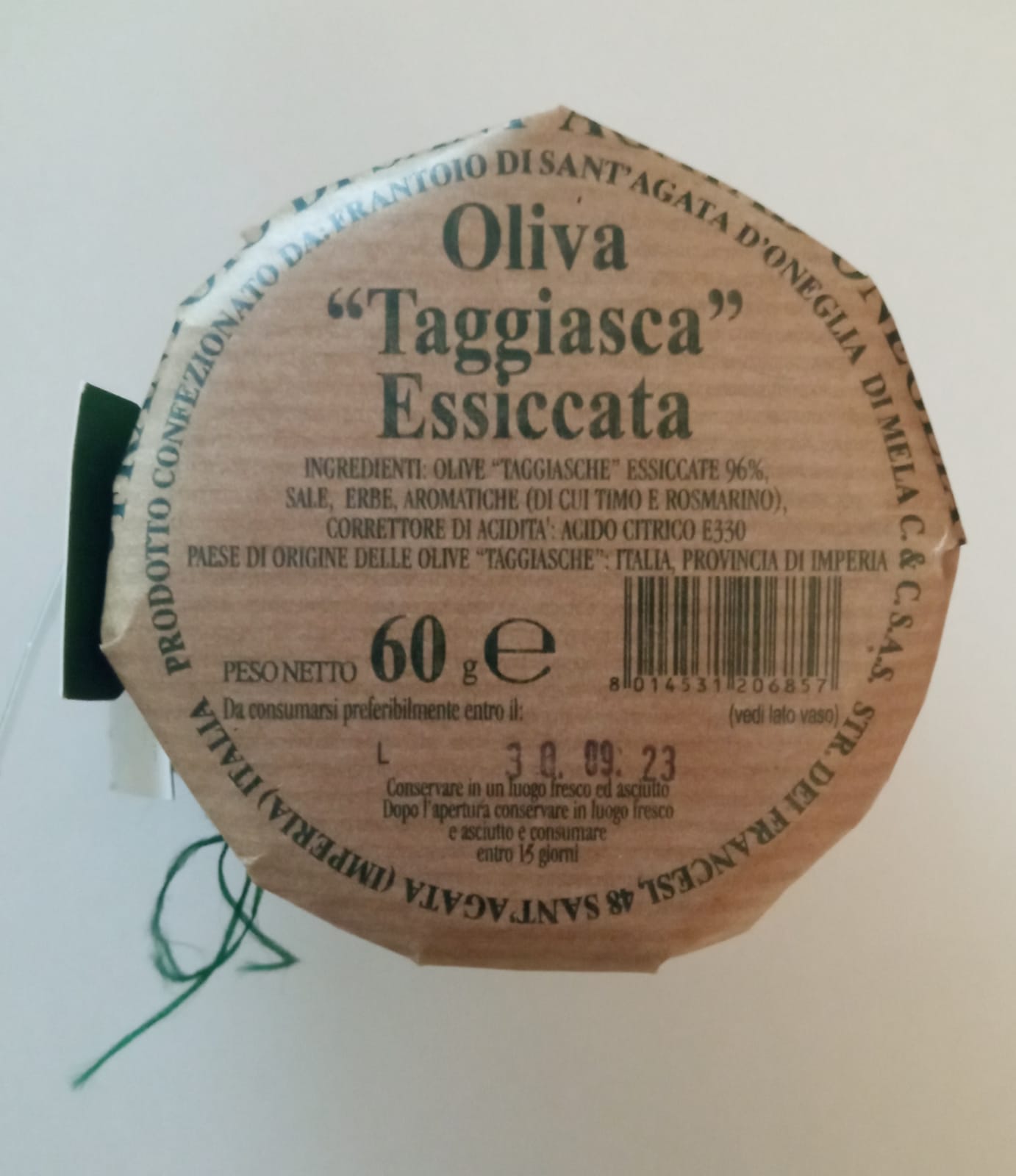 Olive Taggiasca Snocciolate Essiccate - Frantoio Sant'Agato d'Oneglia - Drugstore Napoli